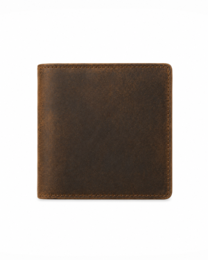 Genuine Leather Card Wallet Crazy Horse