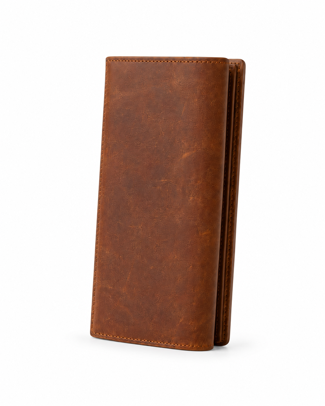 Men's Genuine Crazy Horse Leather Long Bifold Wallet | Garut Handcrafted - Gambar 9